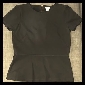 J Crew Peplum Top